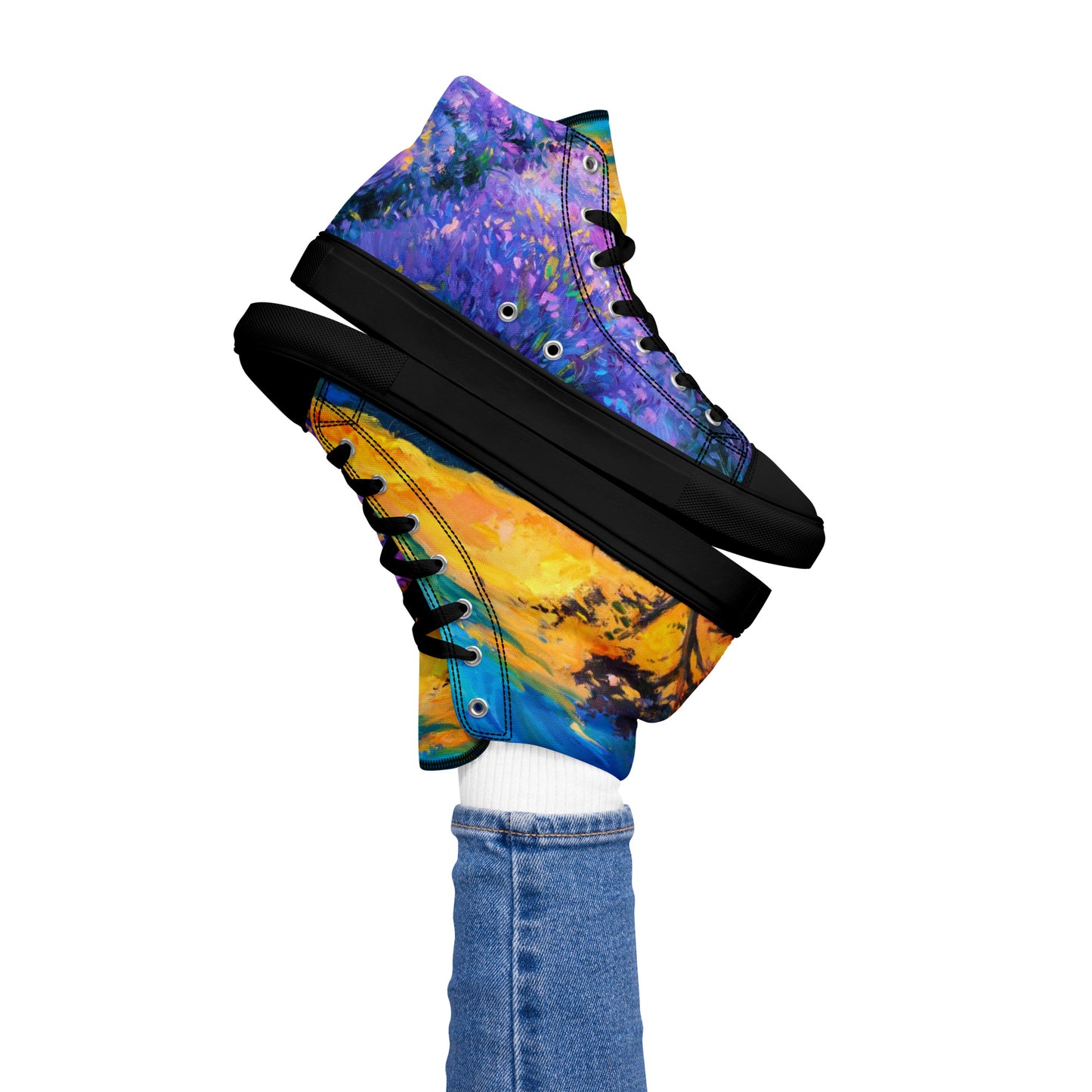 Women’s high top canvas shoes