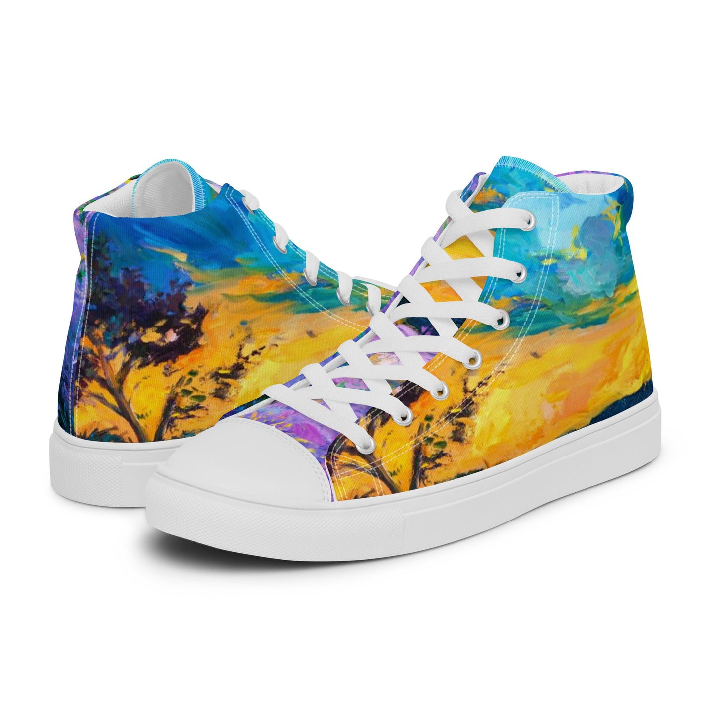 Women’s high top canvas shoes