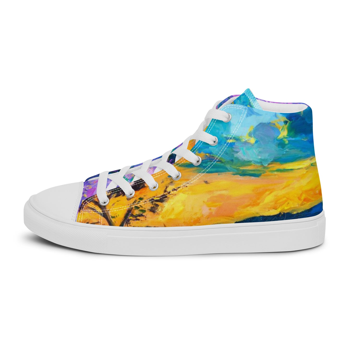 Women’s high top canvas shoes