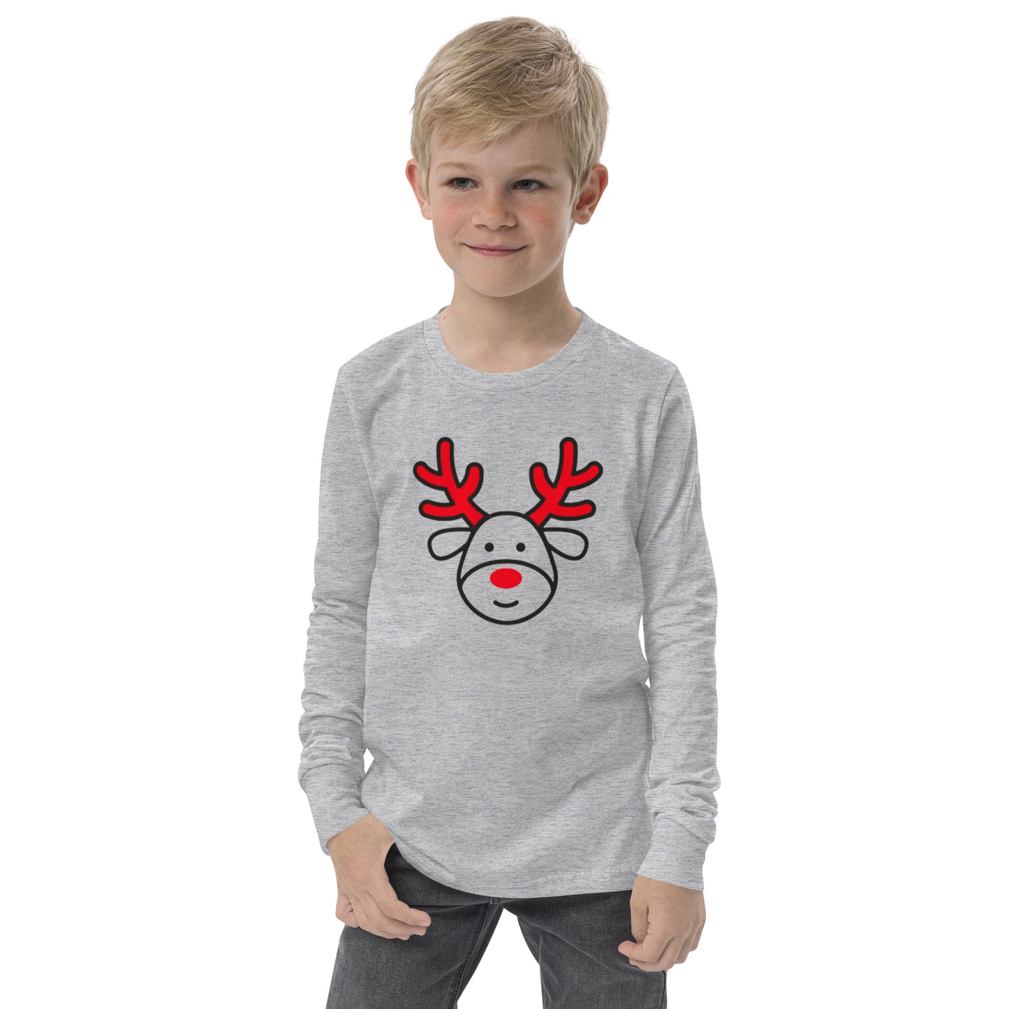 Reindeer Youth long sleeve tee