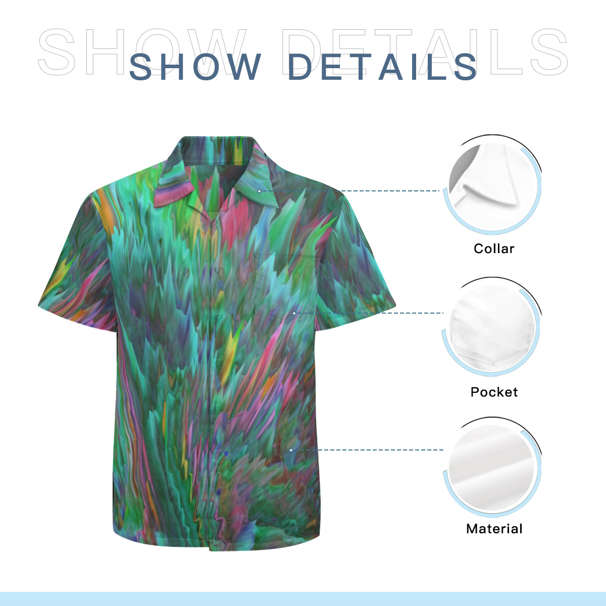 Button up shirt - Design Neon Splashes