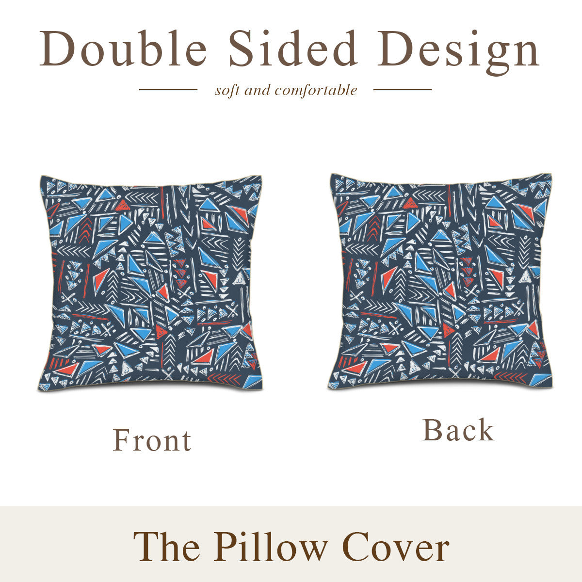 Throw pillow colorful background