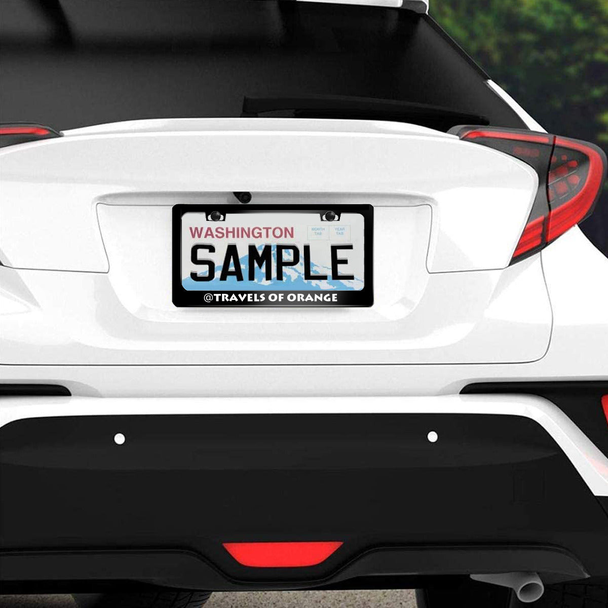 Standard U.S. License plate frame cover with two holes - SHIPPING INCUDED