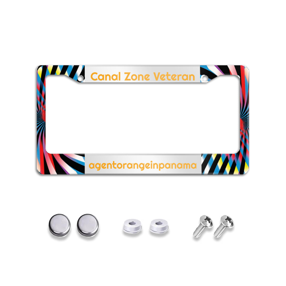 U.S. Standard 2-hole license plate cover