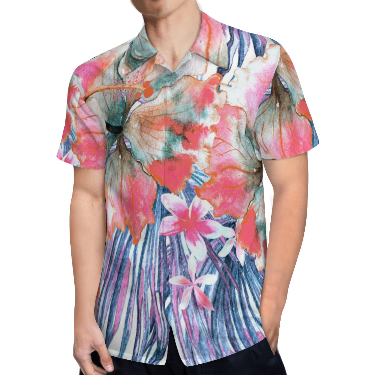 Hawaiian shirt flower designa