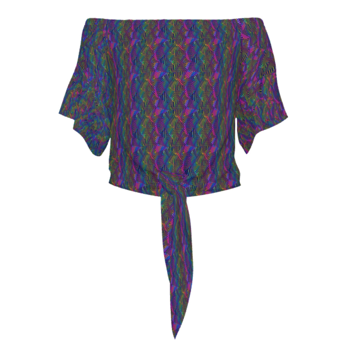 Blouse purple and green