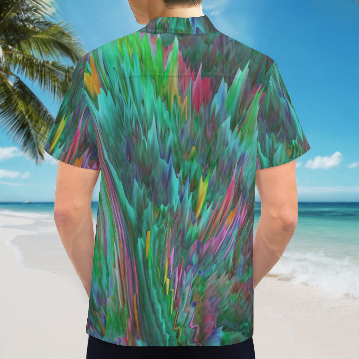 Button up shirt - Design Neon Splashes