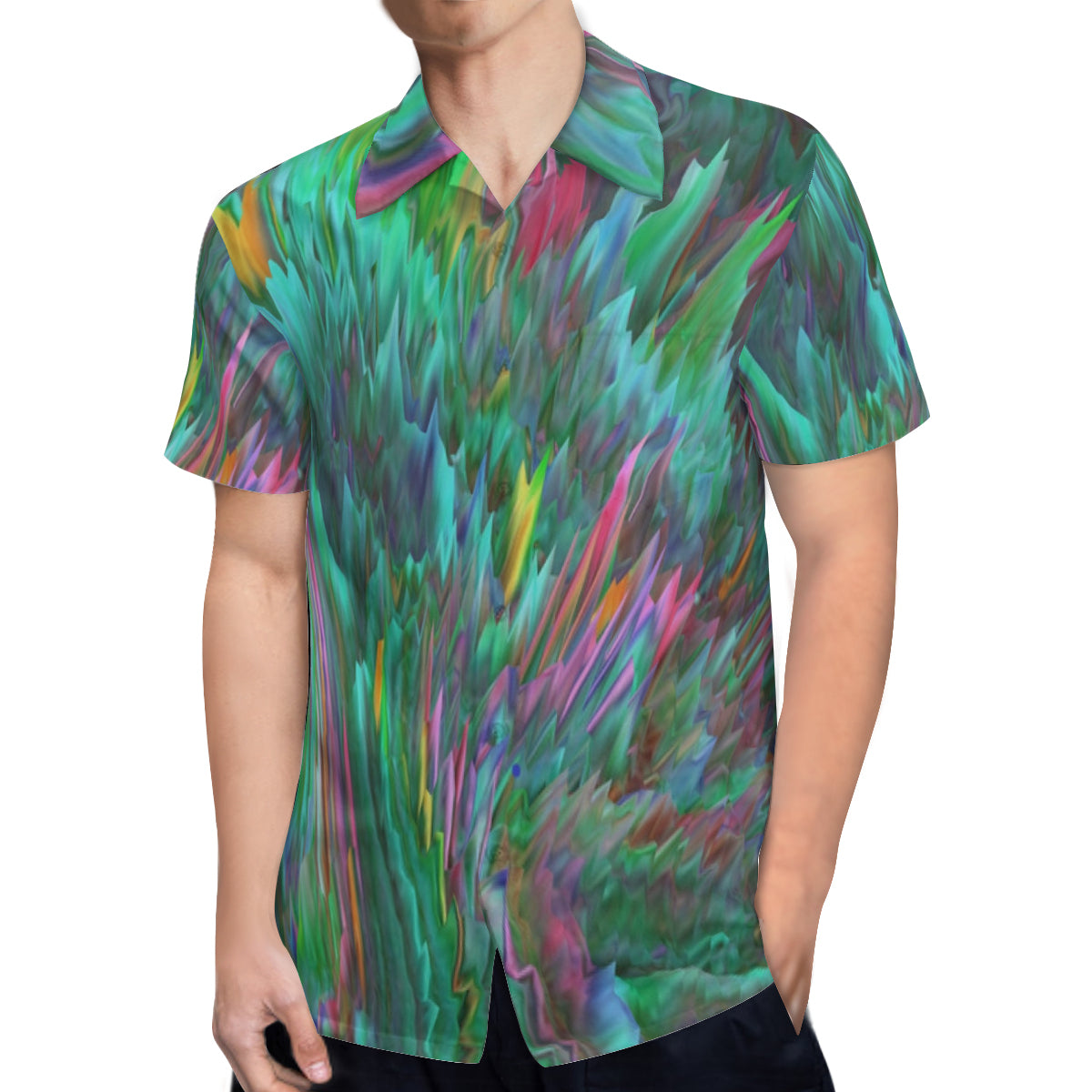 Button up shirt - Design Neon Splashes