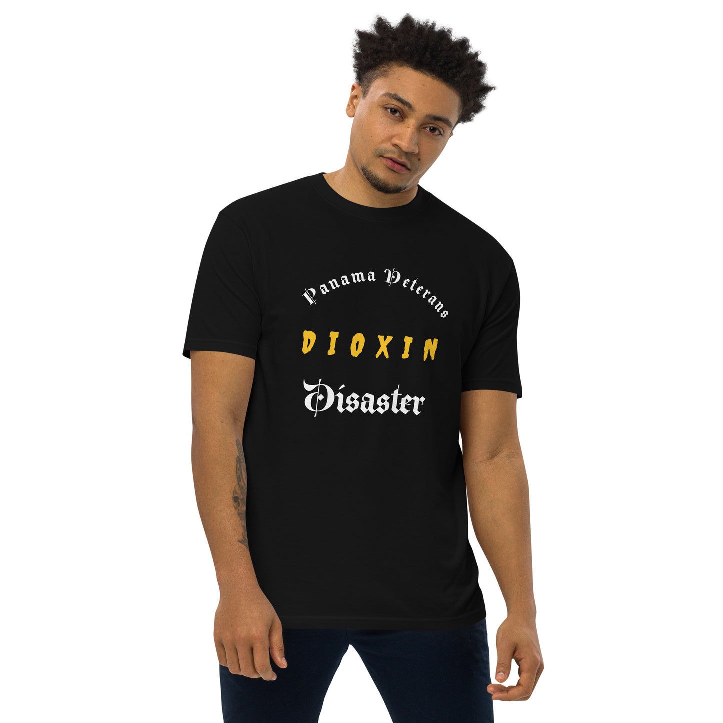 Panama Canal Zone Veterans - Men’s short sleeve Tshirt - premium heavyweight tee