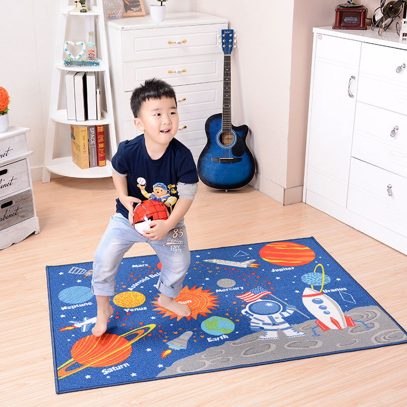 Children - Outer Space Kids Rug Cute Kids Room Carpet