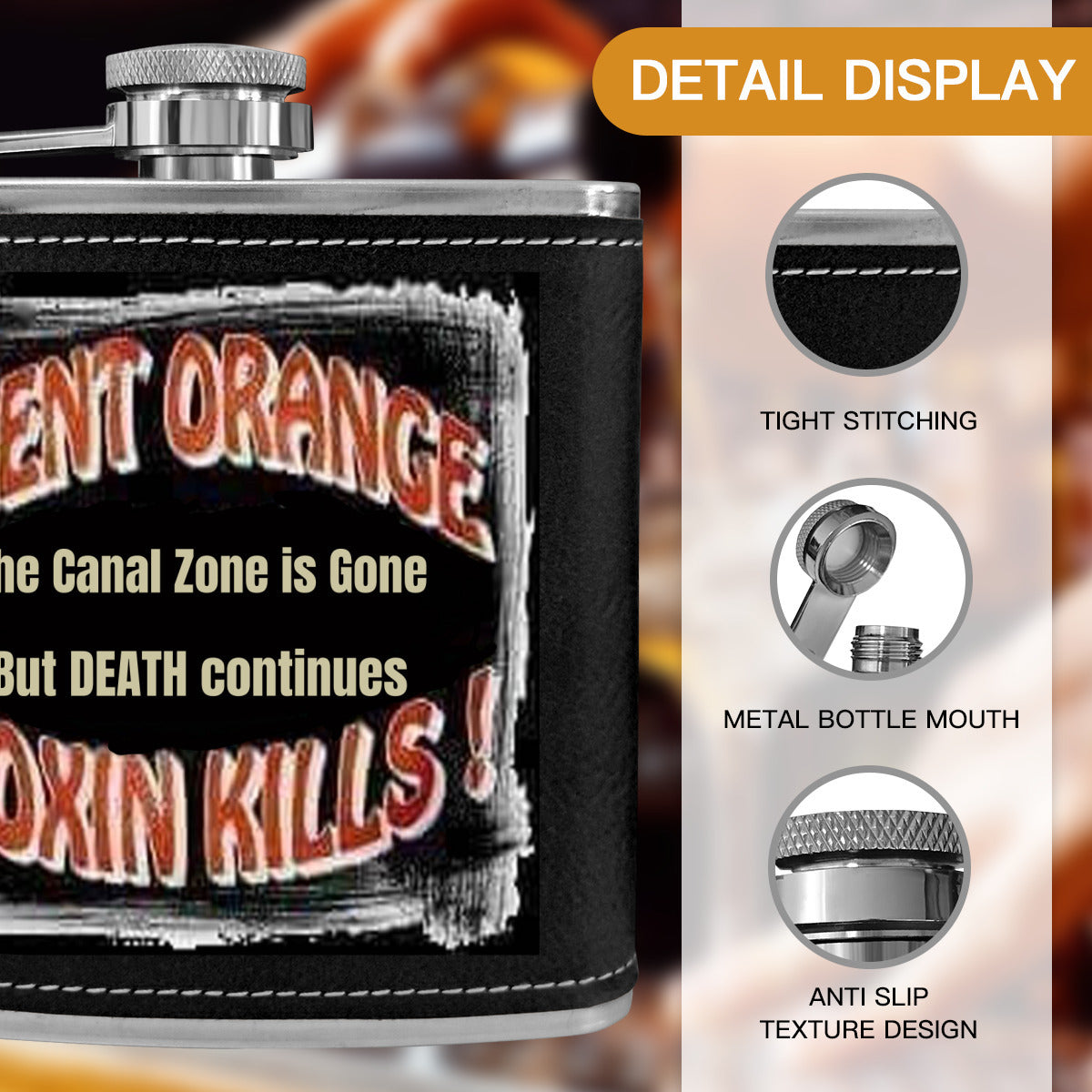 Flask 6 oz - dioxin kills