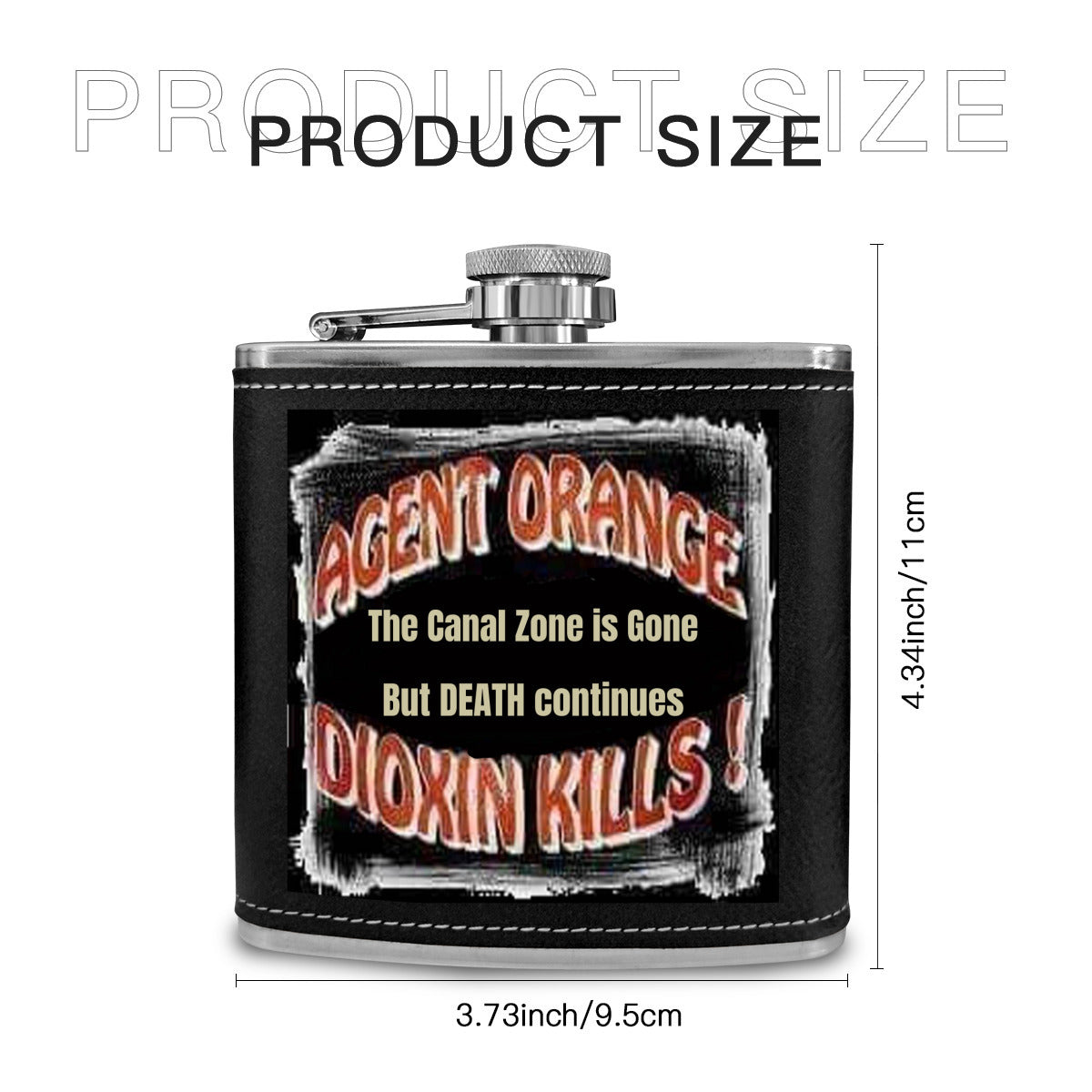 Flask 6 oz - dioxin kills