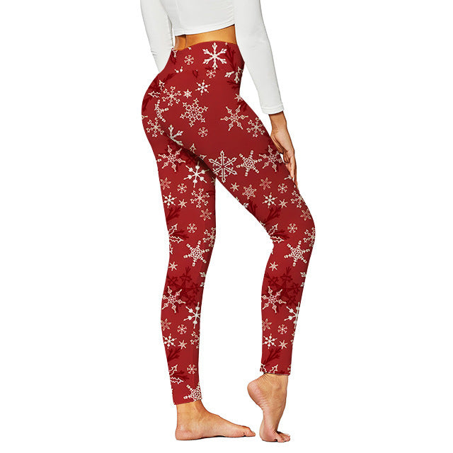 Christmas yoga Pants Digital Printed Christmas design