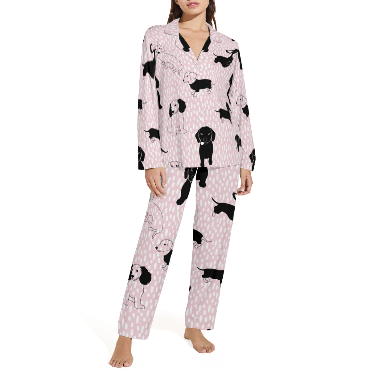 Pajamas - Women - weiner dog design