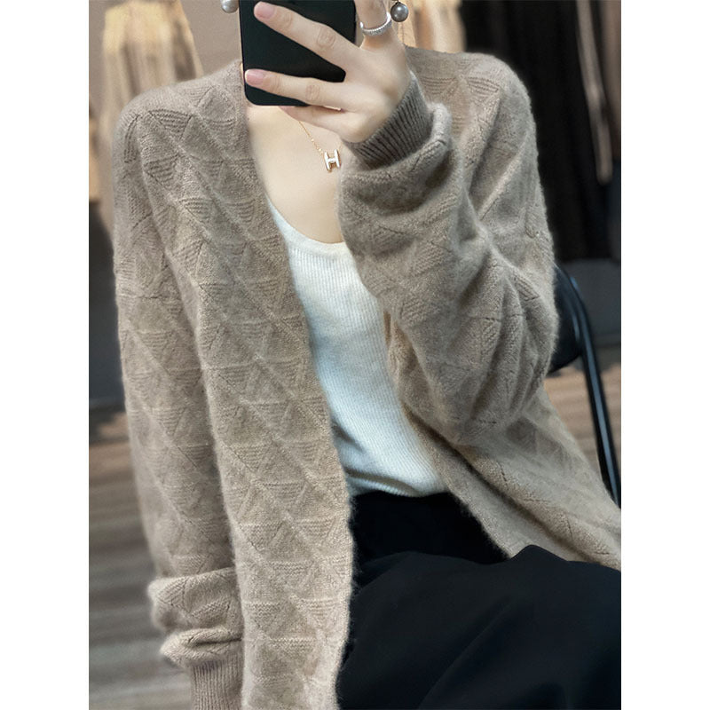 Women’s Wool Cardigan - Beautiful Full Wool Cardigan