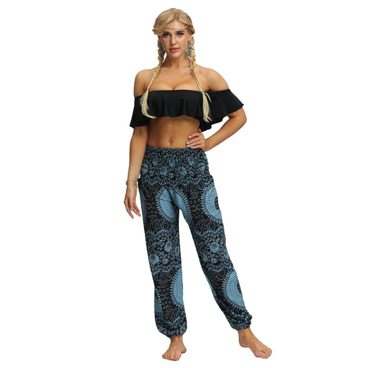 Yoga pants - Printed Pop Ethnic Style Casual Women's Yoga Pants