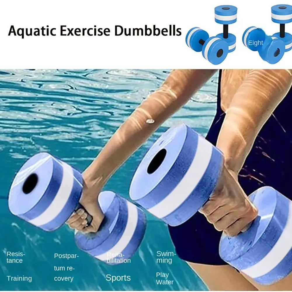 Multicolor Water Dumbbell EVA Sport Accessory Floating Dumbbell Aerobic Fitness Equipment Aquatic Exercise Dumbbells