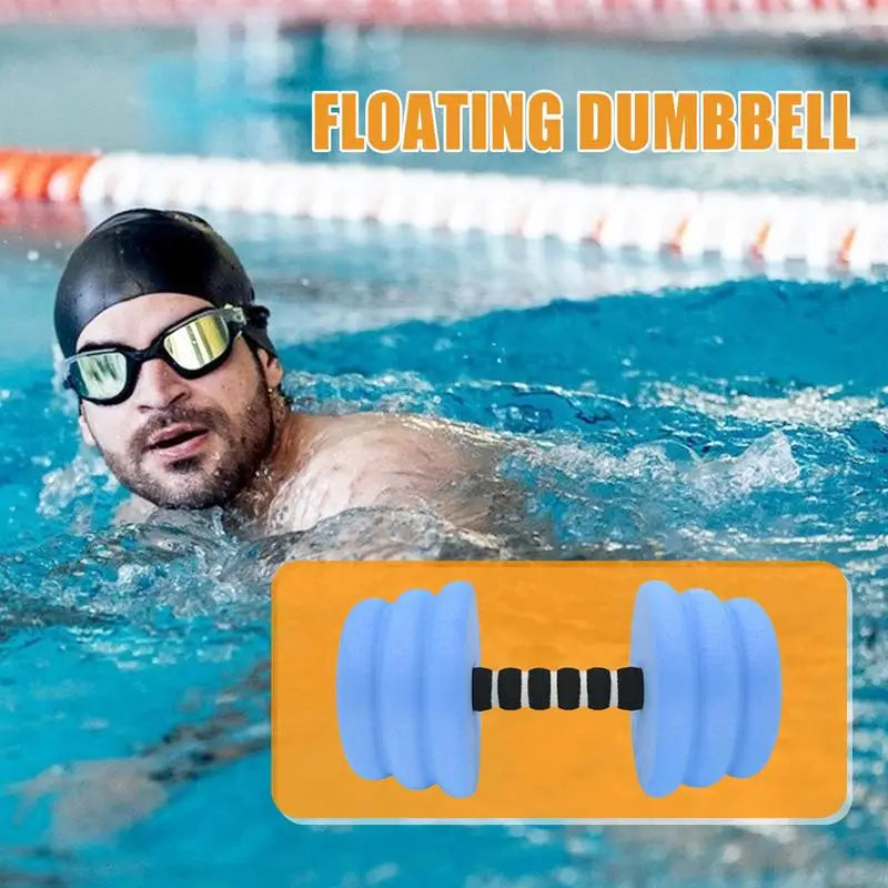 Aquatic Dumbbells High-Density EVA Foam Dumbbells Water Barbells Pool Exercise Equipment Soft Padded Quick-Drying Aqua Dumbbells