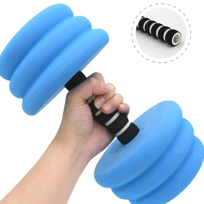 Aquatic Dumbbells High-Density EVA Foam Dumbbells Water Barbells Pool Exercise Equipment Soft Padded Quick-Drying Aqua Dumbbells