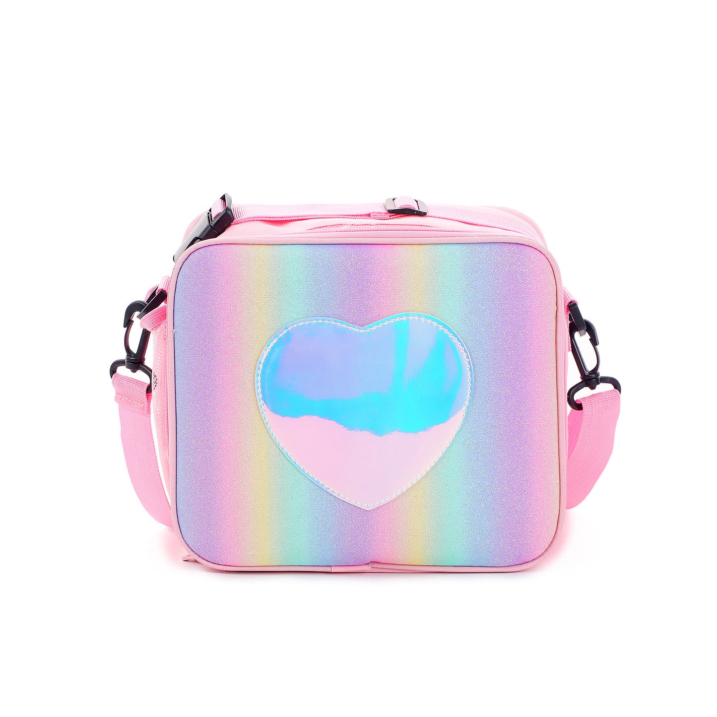 Children - Laser Simple Rainbow Color Insulation Bento Bag