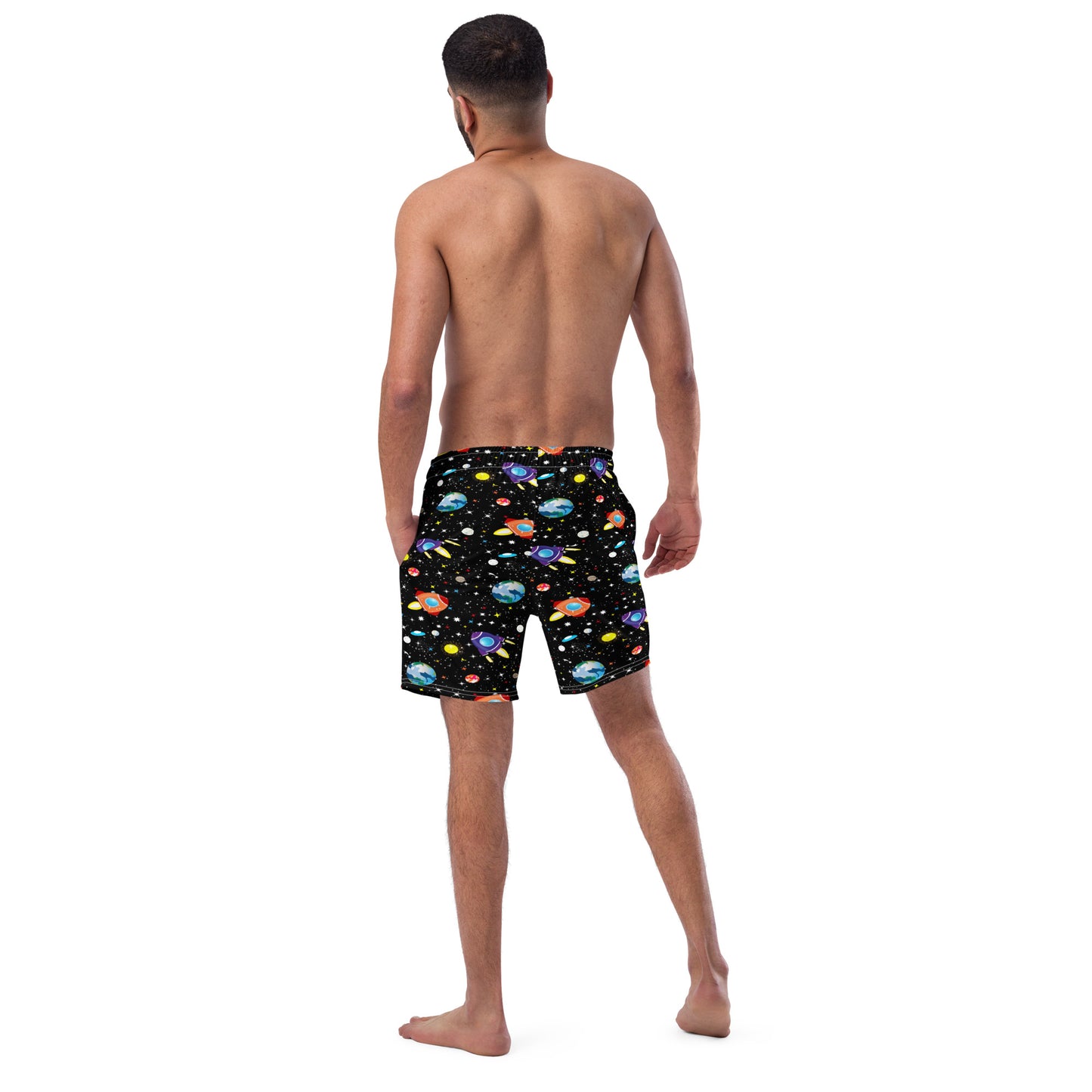 All-Over Print Recycled Swim Trunks