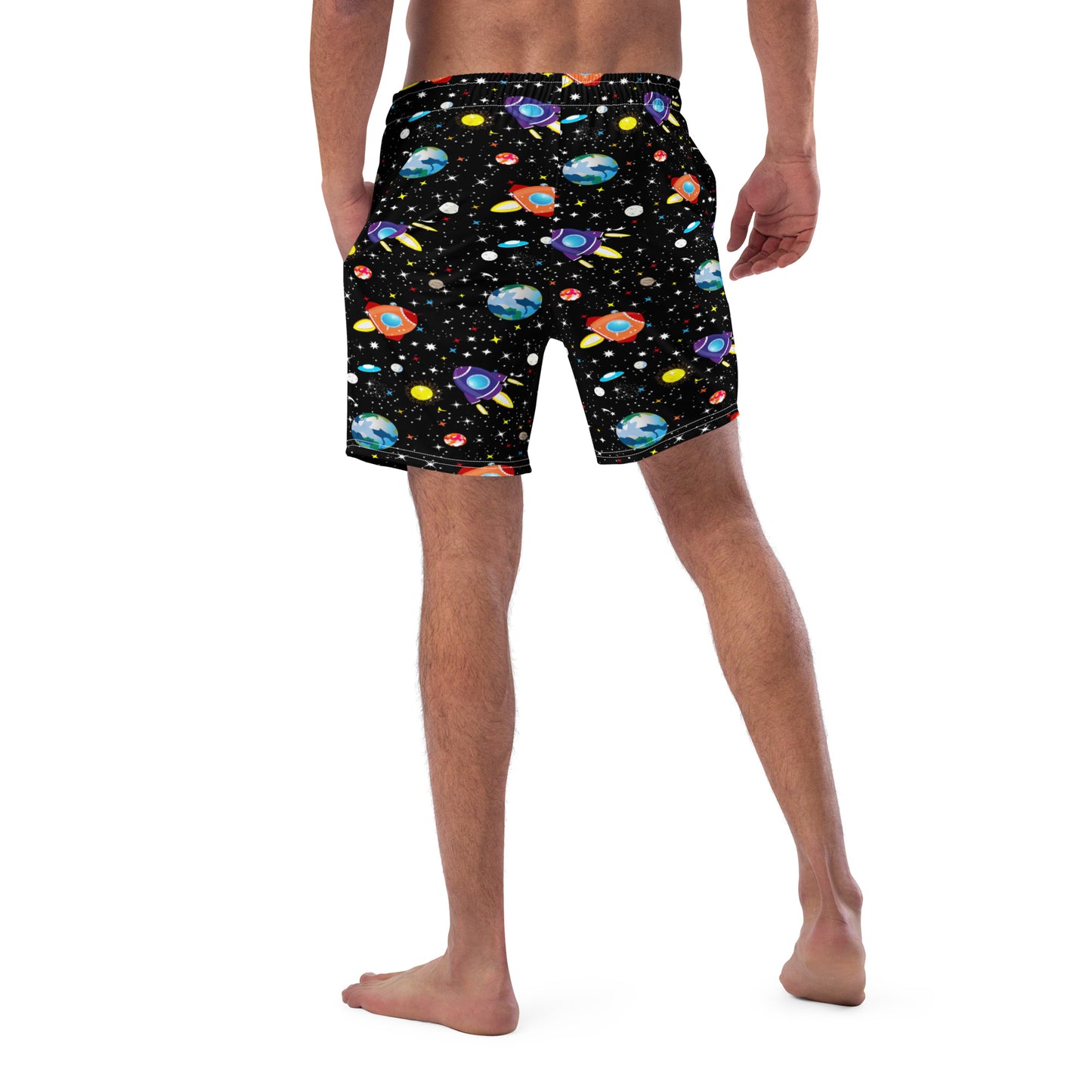 All-Over Print Recycled Swim Trunks