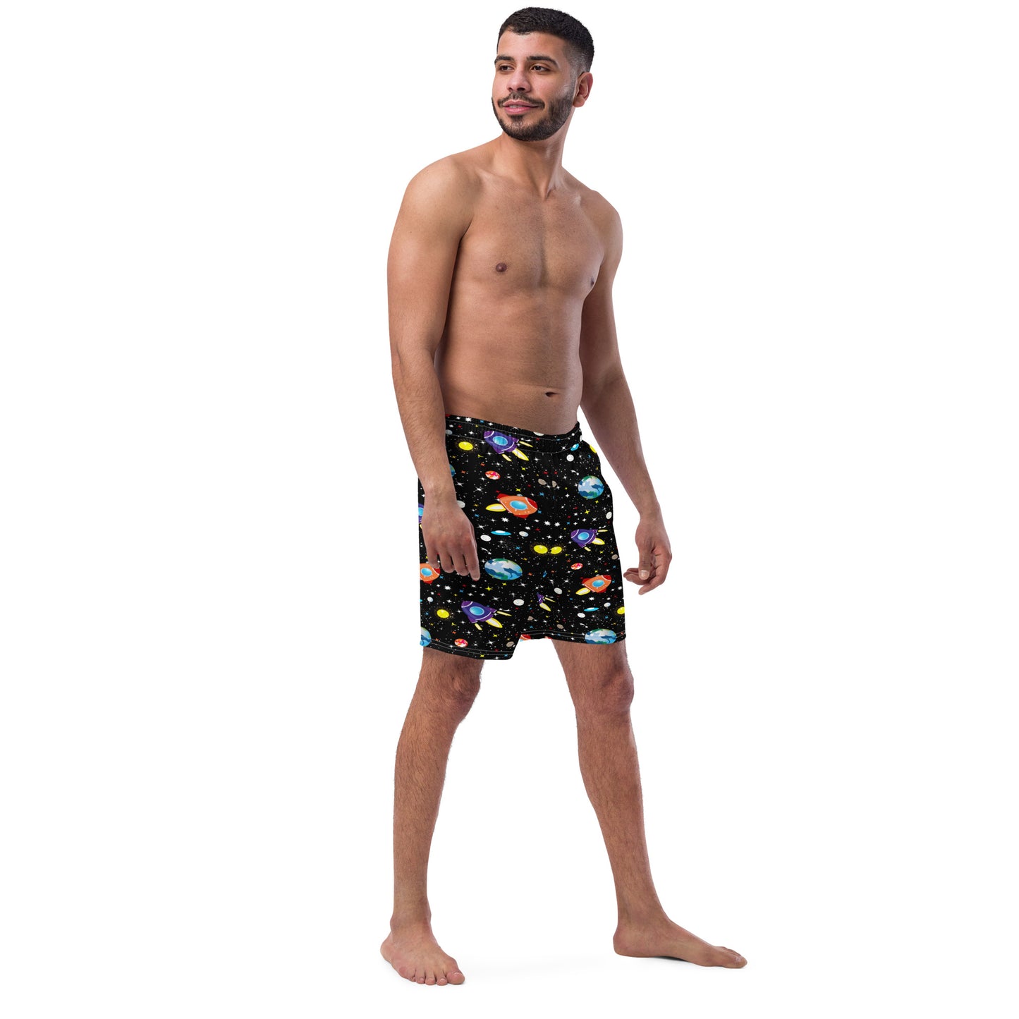 All-Over Print Recycled Swim Trunks