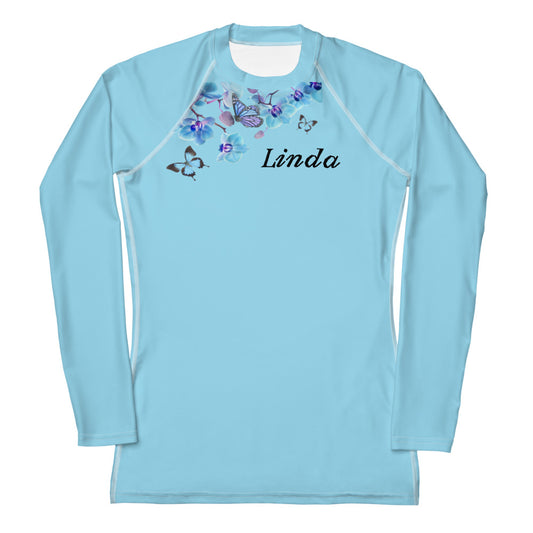 Rashguard - Butterfly design Women's Rashguard personal design