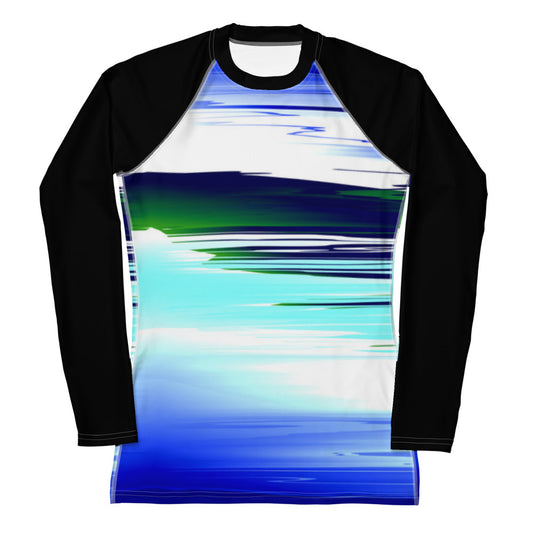 Rashguard -  ocean landscape design Women's Rash Guard