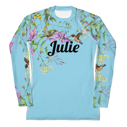 Rashguard - Hummingbird design No. 2 Women's Rash Guard