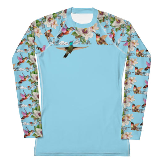 Rashguard - hummingbird design No. 1 Women's Rash Guard