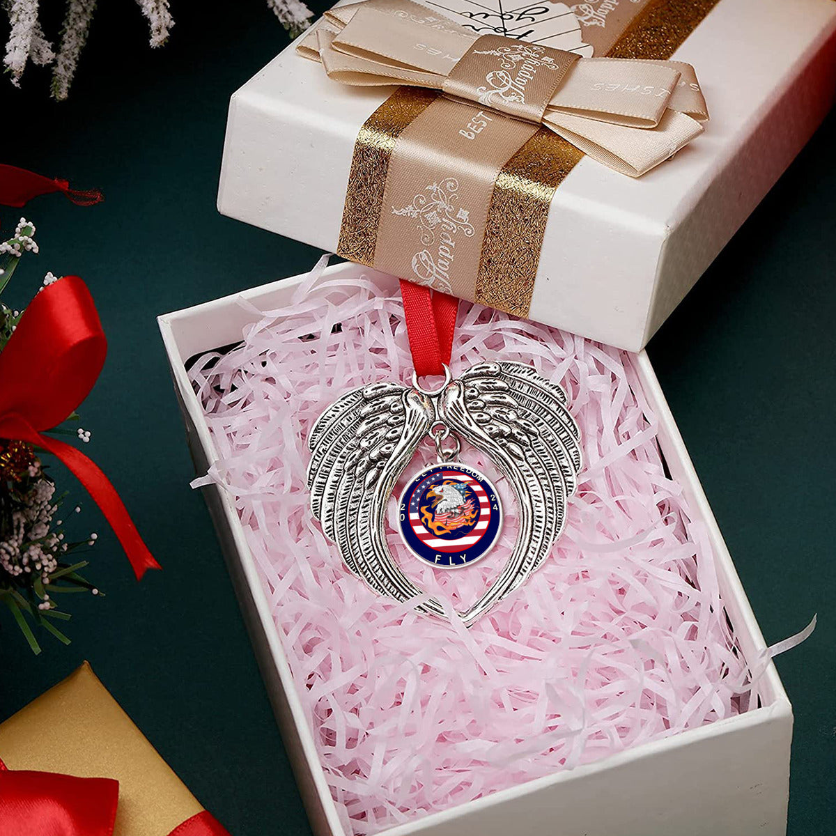 Christmas ornament - let freedom fly 2024 Christmas Ornament