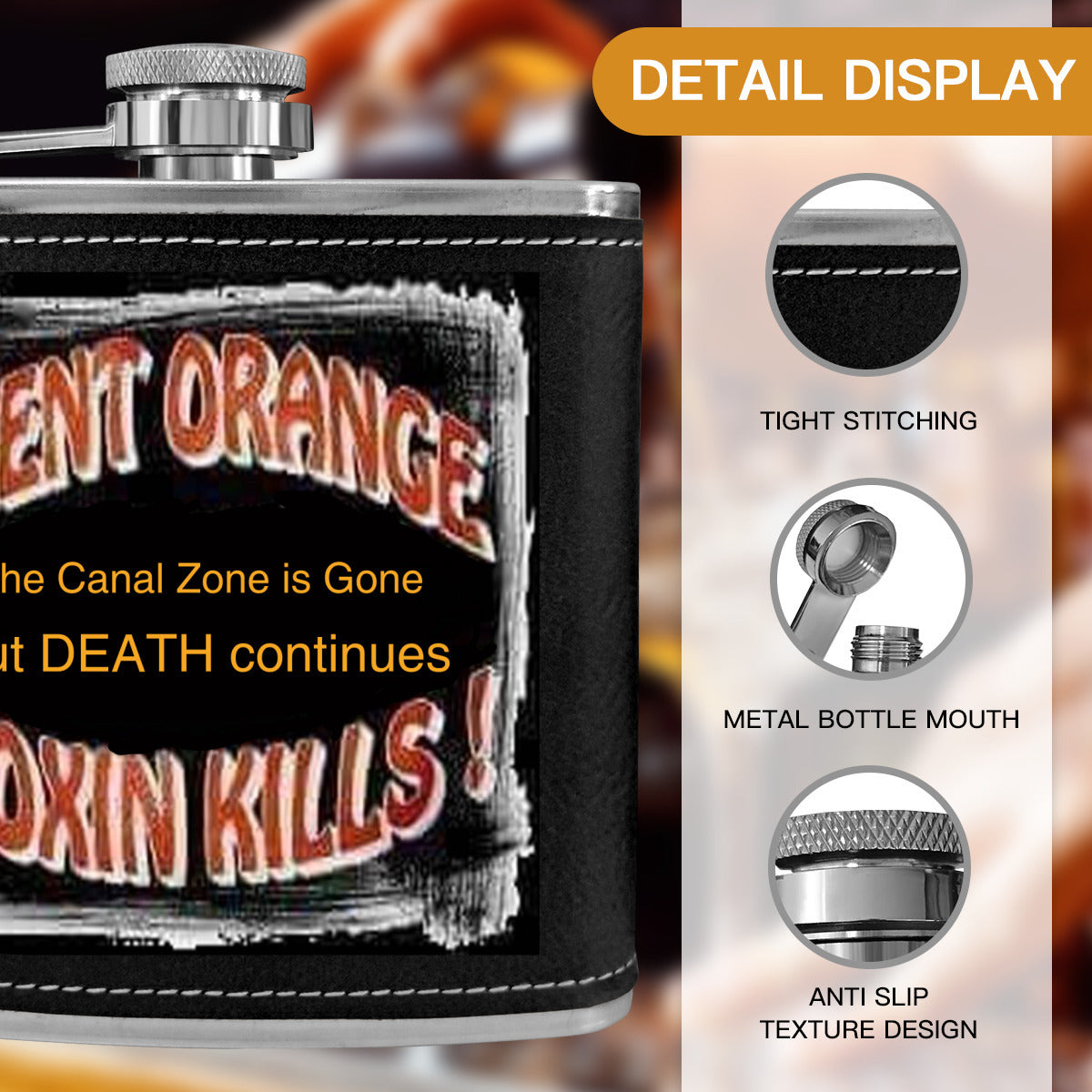 Flask 6 oz - Dioxin Kills