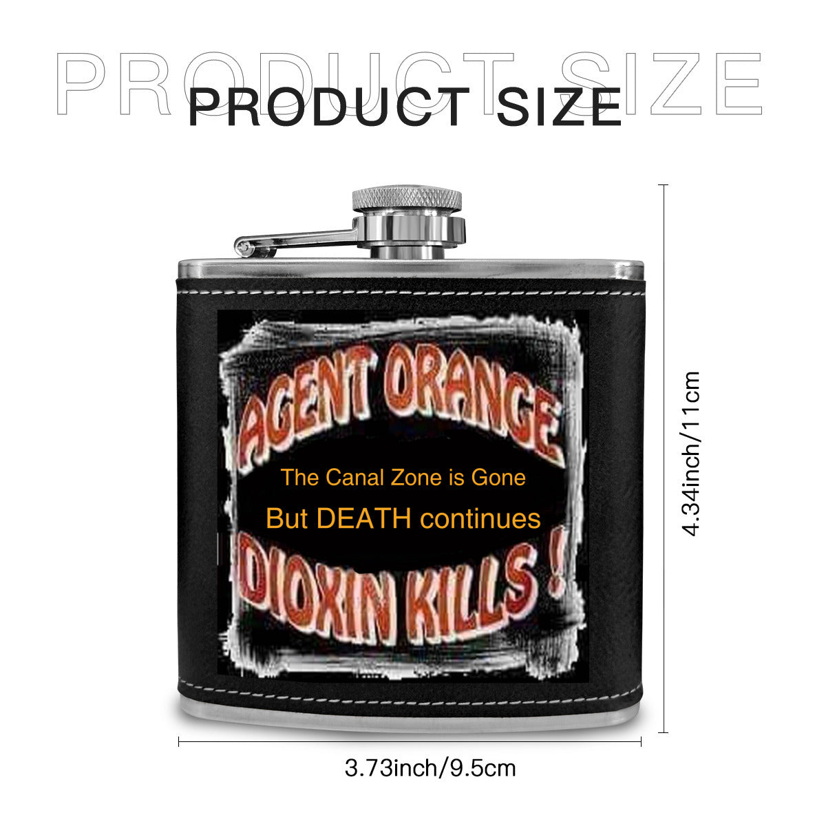 Flask 6 oz - Dioxin Kills