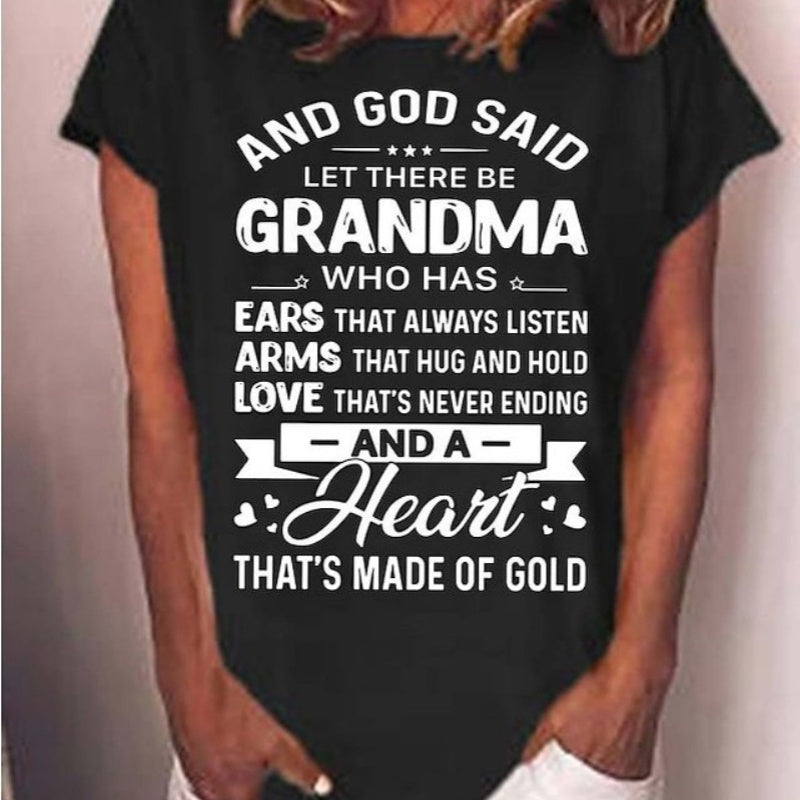 Women’s Short sleeve Tshirt - Polyester - Grandma's T shirt