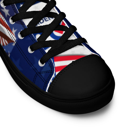 Men’s high top Patriotic 2024 Electioncanvas shoes