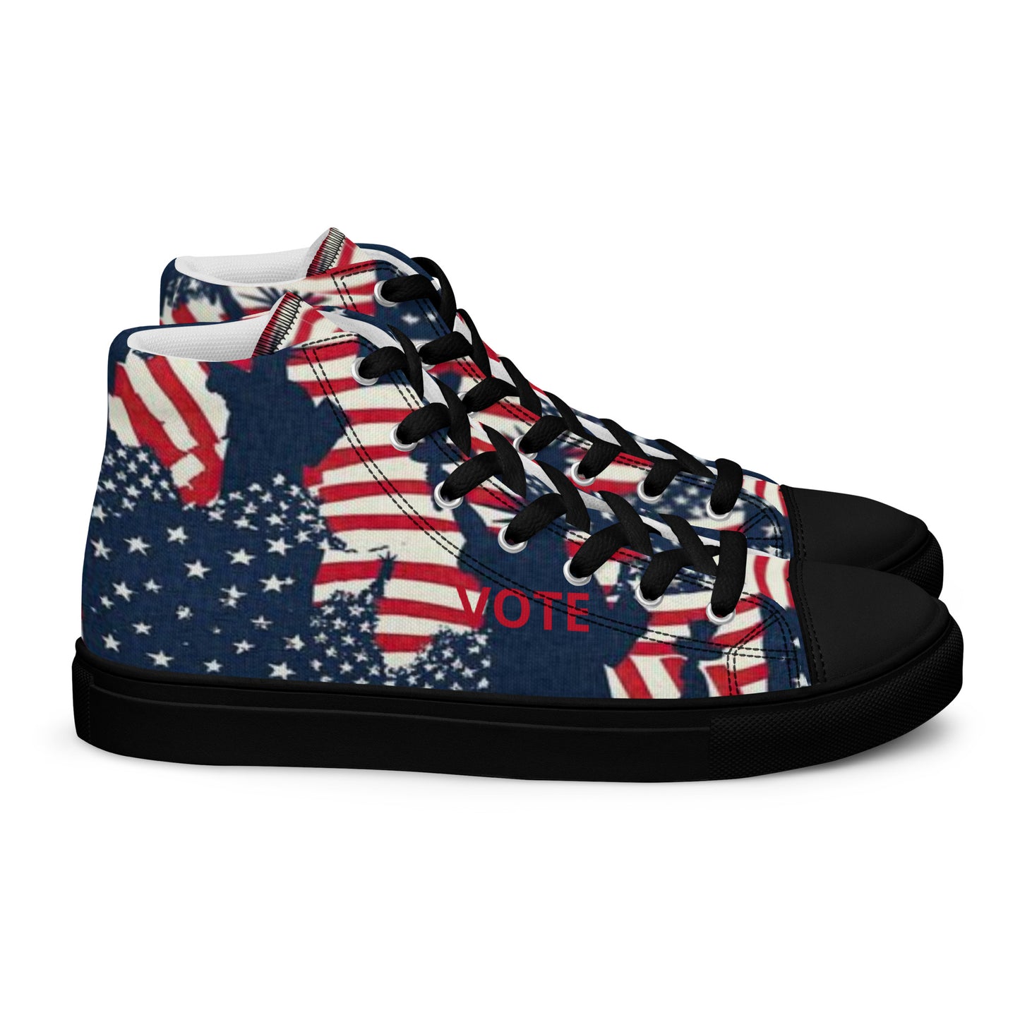 Men’s high top canvas shoes