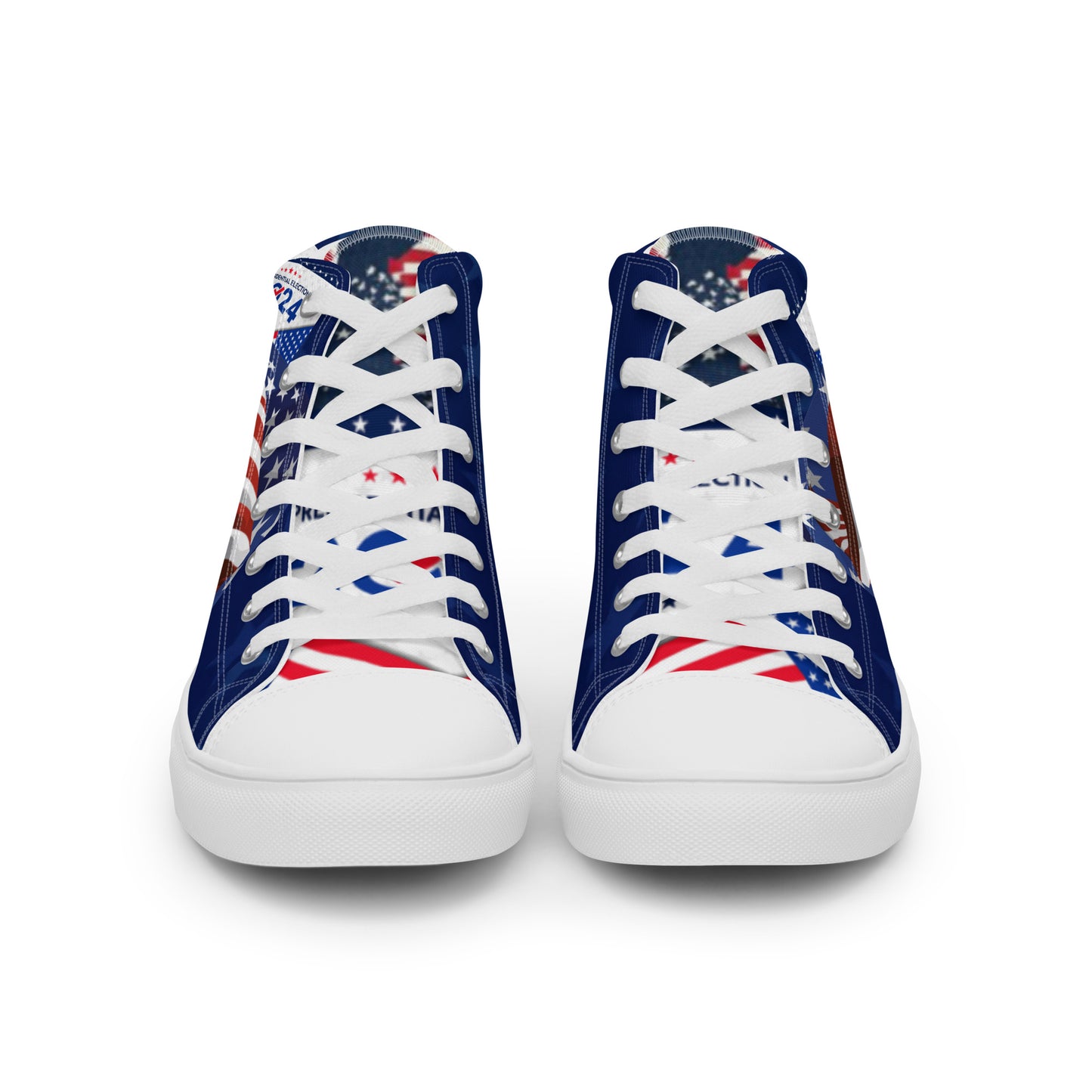 Men’s high top 2024 Patriotic canvas shoes