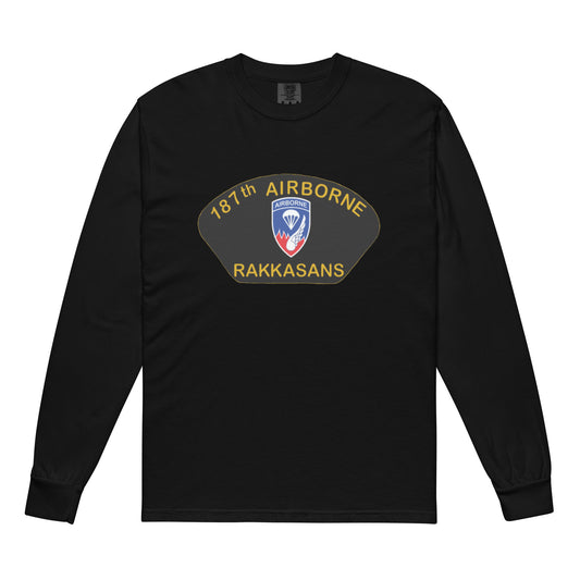 Garment-dyed heavyweight long-sleeve shirt