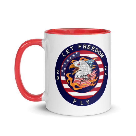 Mug with Color Inside - Let Freedom Fly design