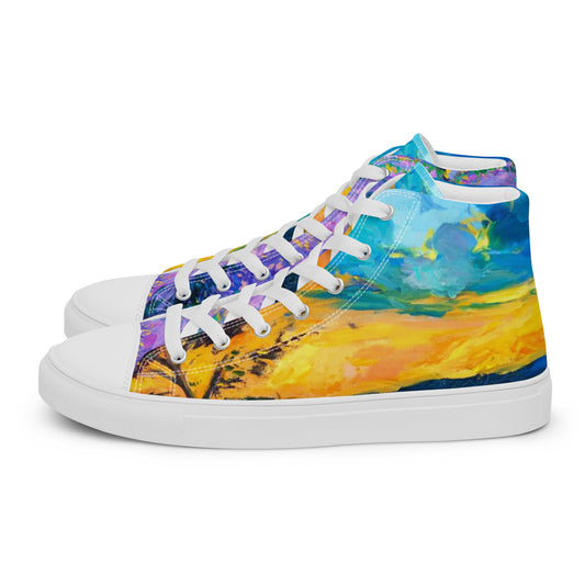 Women’s high top canvas shoes