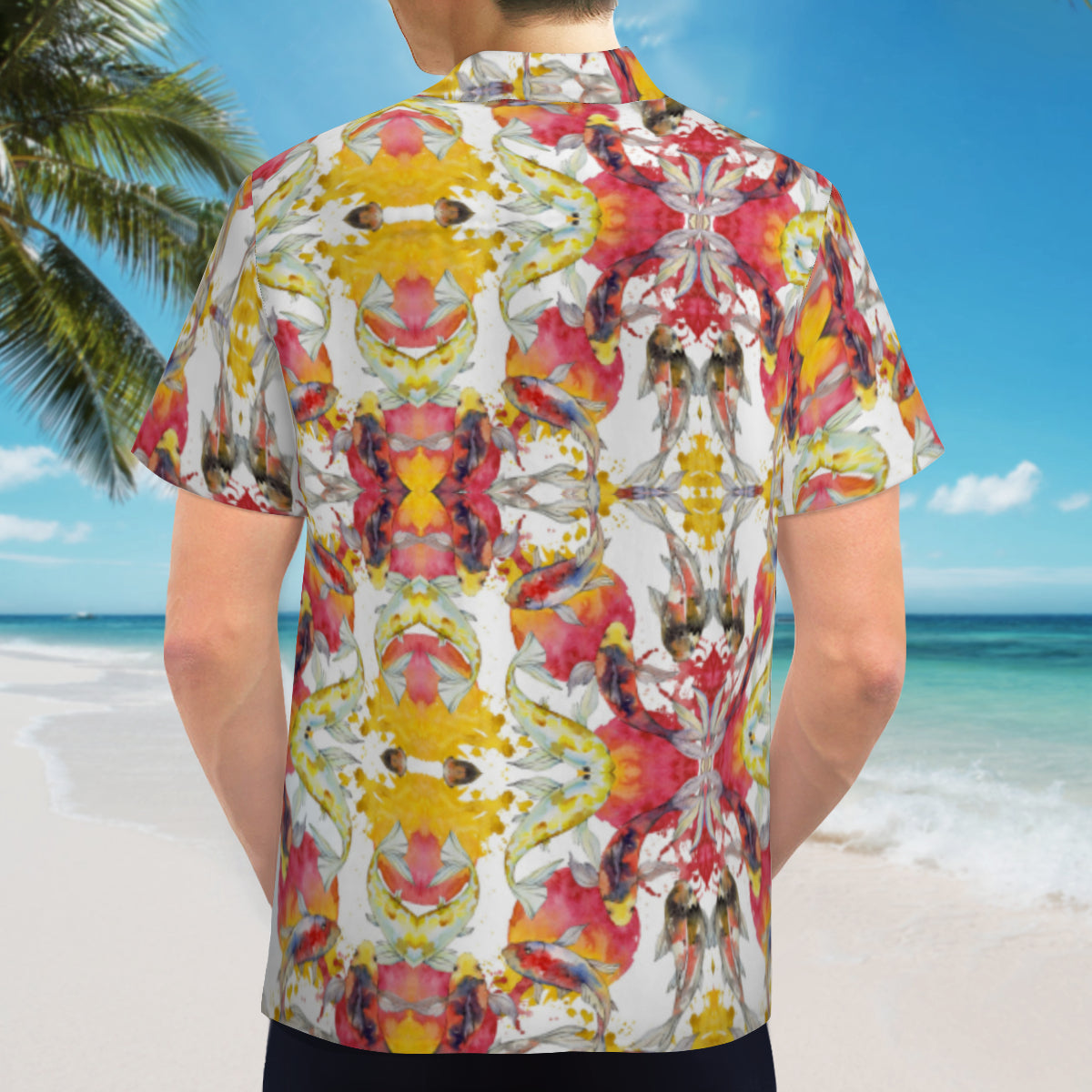 Hawaiian shirt - Design made from Coy fish
