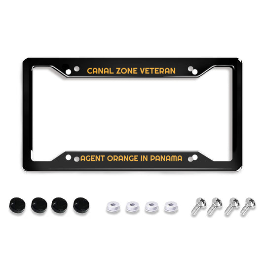 U.S. Standard 4-hole license plate frame holder