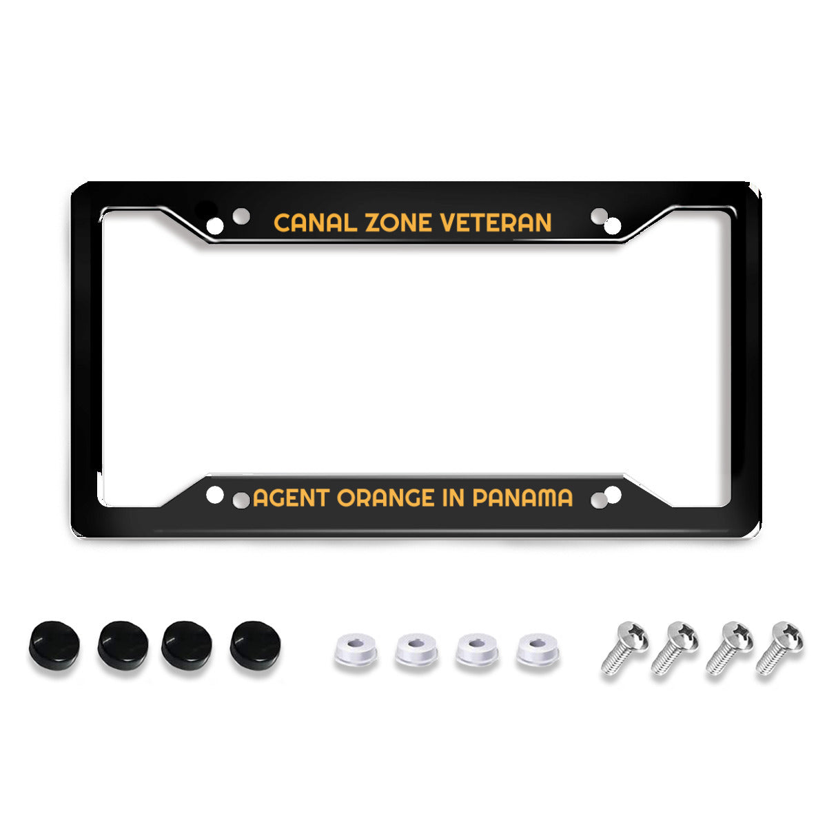 U.S. Standard 4-hole license plate frame holder - SHIPPING INCLUDED