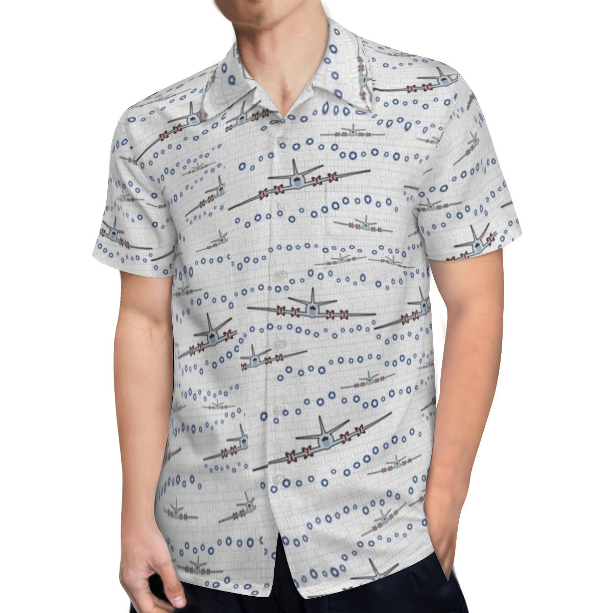 Hawaiian shirt - Airplane design