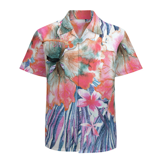 Hawaiian shirt flower designa