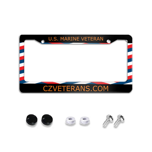 Standard 2-hole U.S. License plate cover - U.S. Marine - SHIPPING INCLUDED