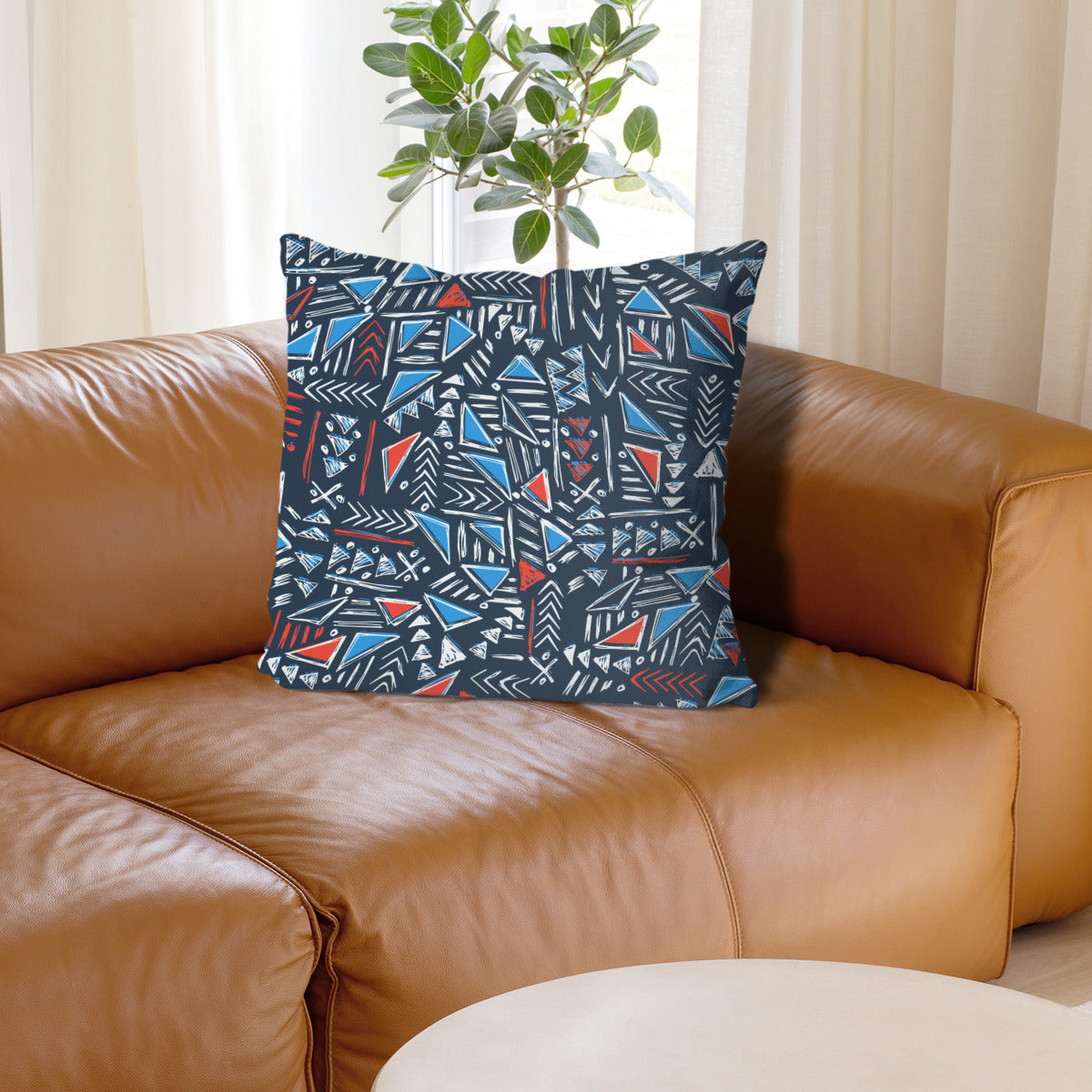 Throw pillow colorful background
