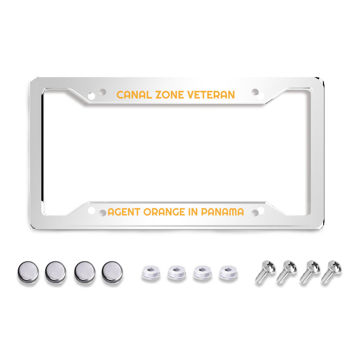 U.S. Standard 4-hole license plate frame holder - SHIPPING INCLUDED