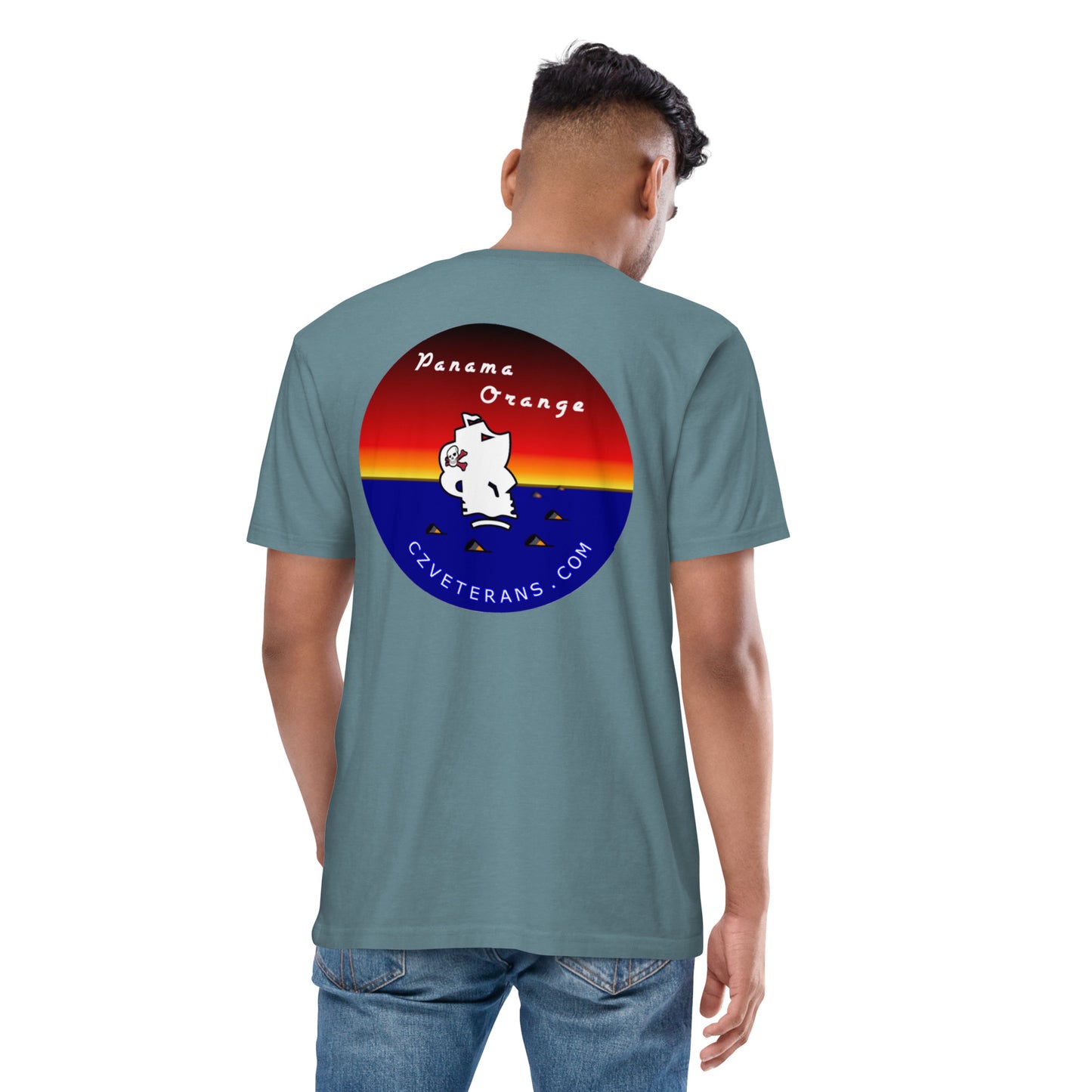 Panama Canal Zone Veterans - Men’s short sleeve Tshirt - premium heavyweight tee